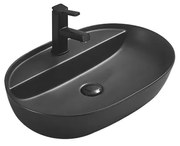 Mexen Adel, umývadlo na dosku 60 x 41 cm, čierna matná, 22166085