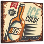 Gario Obraz na plátne Retro studené pivo Rozmery: 30 x 30 cm