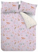 Obliečky na dvojlôžko/predĺžené v levanduľovej farbe 230x220 cm Enchanted Twilight Animals – Catherine Lansfield