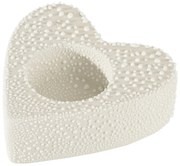 KERAMICKÝ SVIETNIK RISO 9X9X3 CM KRÉMOVÁ