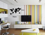 Moderné nástenné hodiny WORLD