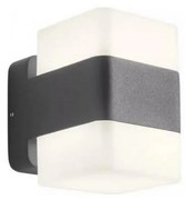 Redo 90492 - LED Vonkajšie nástenné svietidlo TOK LED/14,8W/230V IP44 antracit