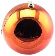 DECOLED Plastová koule, pr. 20 cm, měděná, lesklá, UV