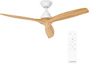 Klarstein Santa Elena stropný ventilátor | 132 cm | 35 W | 25 m² | Tichá prevádzka | Drevo