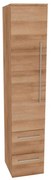 Mereo Bino, kúpeľňová skrinka vysoká 163 cm, ľavá, Multidecor, Dub Riviera mountain, MER-CN697DMON