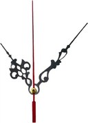 Čierne ručičky na hodiny z hliníka s ornamentom – elegantné | SENTOP R103