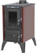 Krbové kachle 806 IGLO, 9 kW, liatina, bordové