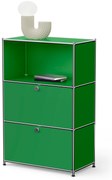 Komoda Kovová komoda »CN3« s výklopnými priečinkami, zelená
