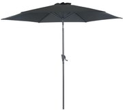 ROJAPLAST Slnečník naklápací, 3 m, sivý