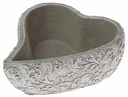 Betónový kvetináč srdce Orient, 16x 6 x 18 cm