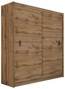 Šatní skriňa SAPHIRA 203x215 cm s posuvnými dverami dub wotan