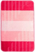 Kúpeľňový koberček VIC ružový, pruhy