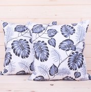 INTERMEDIC SK Obliečka na vankúšik -lístie sivá 40x40cm