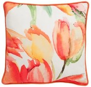 Vankúš s výplňou s tulipánmi - 45 * 45cm