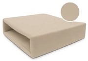 INTERMEDIC SK Jersey napínacia plachta 90x200 cm – Béžová, 100 % bavlna, elastická s gumou