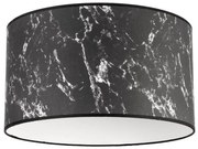 Duolla Duolla - Stropné svietidlo MARBLE 1xE27/40W/230V pr. 45 cm čierna/biela DU80436