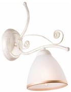 Lamkur Nástenná lampa RETRO II 1xE27/60W/230V biela patina LA19260