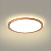 Brilagi - ultratenké kúpeľňové stropné LED svietidlo 24W/230V, priemer 42 cm, ružové zlato, IP54