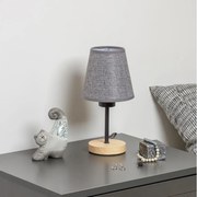 Brilagi - Stolná lampa NUBILA WOOD 1xE27/25W/230V dub/šedá