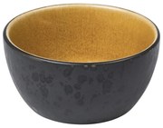 Čierna/jantárová kameninová miska 200 ml Black/Amber – Bitz