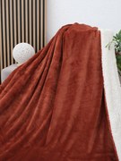 Baránková deka mikroplyš Exclusive 150 × 200 cm – Laura terakota