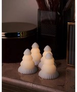 SIRIUS Sada 4 voskových sviečok LED, 7 cm