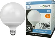 LED žiarovka E27 25W 2250lm 6500K Veľká guľa Silné studené svetlo GLOBE G120