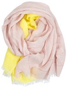 Ľanový šál Tsavo, ružovo-žltý