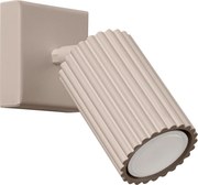 Bodové svietidlo Karbon, 1x tmavobéžové hliníkové tienidlo, (možnosť polohovania)