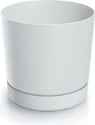 Plastový kvetináč TUBOS P s miskou - výber z 7 prevedení