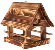 ČistéDrevo Drevené kŕmidlo pre vtáky - opálené