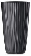 Kvetináč Sahara High 28x50h Antracit Sa050