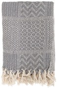 Sivá deka Bloomingville Throw, 130 × 160 cm