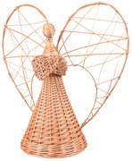 Anjel prútené medové srdce Elegance III.priemer30 x v. 60(cm)