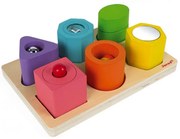 Drevené vkladacie puzzle Tvary a zvuky