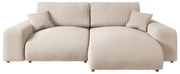 Béžová menčestrová rohová pohovka (variabilná) Justin – Ropez