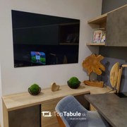 Toptabule.sk  Sklenená magnetická tabuľa čierna 120x90 cm