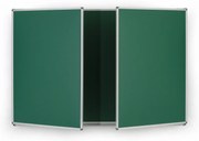 Roztváracia zelená keramická tabuľa pre popis kriedou, magnetická, 2400 x 900 mm