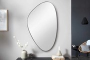 Moderné nástenné zrkadlo s kovovým rámom Salome čierna 90cm