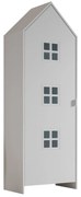 Biela detská šatníková skriňa 58x172x37 cm Casami Bruges – Vipack