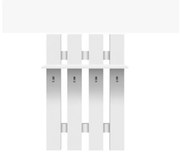 Vešiaková stena Topty Typ 17 - biela