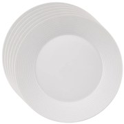 Orion Súprava porcelánových dezertných tanierov Mona linka 6 ks, 19 cm