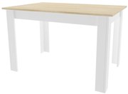Dekorstudio Jedálenský stôl SCANDI 120x80cm - Dub sonoma + biely