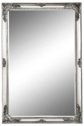 Zrkadlo, strieborný drevený rám, MALKIA TYP 6
