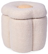 Box na hračky 2v1 Kvetina Off White