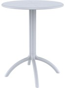 OCTOPUS Ø60 záhradný stôl silver grey