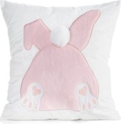 VEĽKONOČNÁ DEKORAČNÁ OBLIEČKA NA VANKÚŠ RUMP 45X45 CM VZOROVANÁ