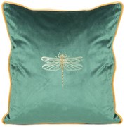 DEKORAČNÁ OBLIEČKA NA VANKÚŠ LORI 45X45 CM TMAVOZELENÁ