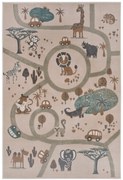 Detský koberček Adventures 105972 Cream Brown Grey, 120x170, béžová, detská izba, Hanse Home