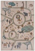 Hanse Home, Detský koberček Adventures 105972 Cream Brown Grey, 120x170, béžová, detská izba